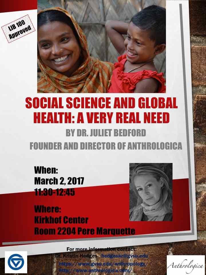 Video - Social Science and Global Health: A Very Real Need (March 2, 2017)
